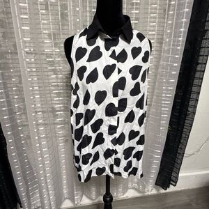 Papaya Black and White Polka Dot Garment